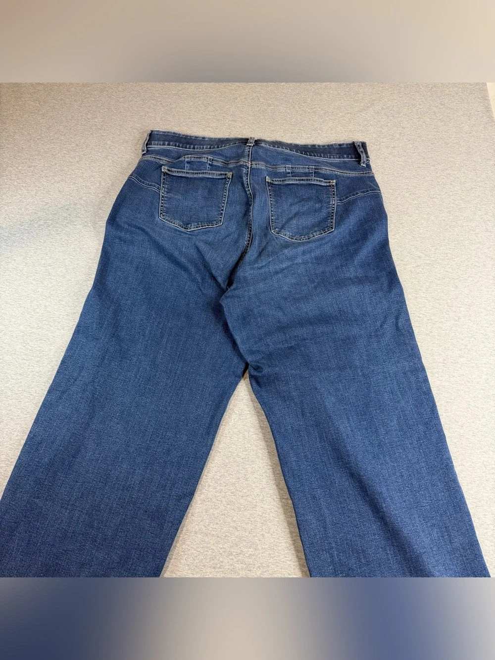 Torrid Bombshell Jeans Womens 18R Blue Wide Leg High Rise Dark Wash Stretch